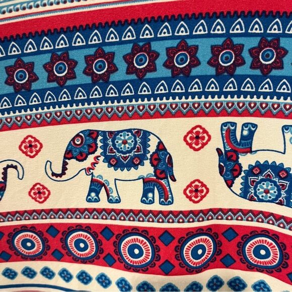 Bobbie Brooks elephant print plus size sleeveless swing stretchy dress size 3X - Picture 5 of 11